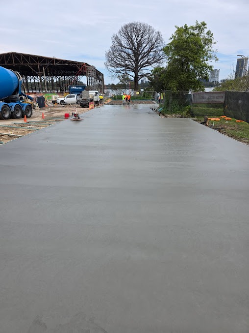 Concrete slab pour in Sydney
